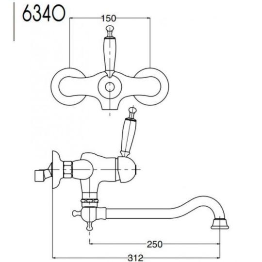 bronz allithato kinyulo fali konyhai csap csaptelep mosogato csap rez mediterran rusztikus country  keveros szaniter csapok lakberendezes lameridiana elegans polgari.jpg